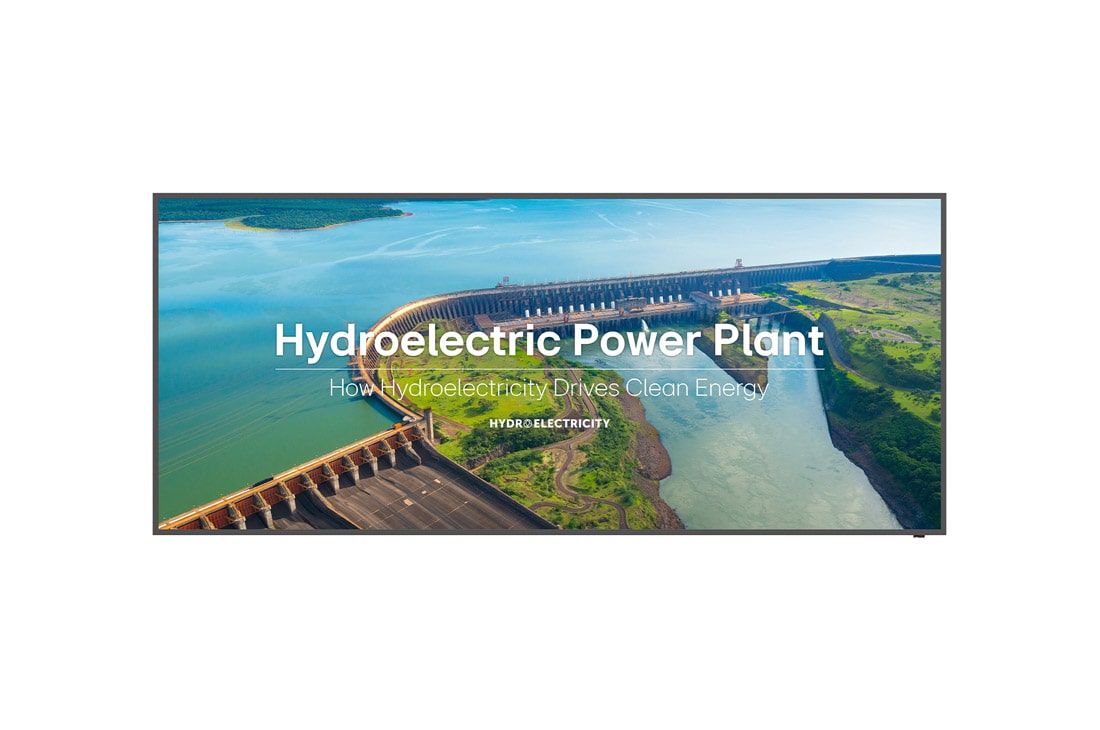 LG Stretch Signage, Front view with infill image, 105BM5P-B