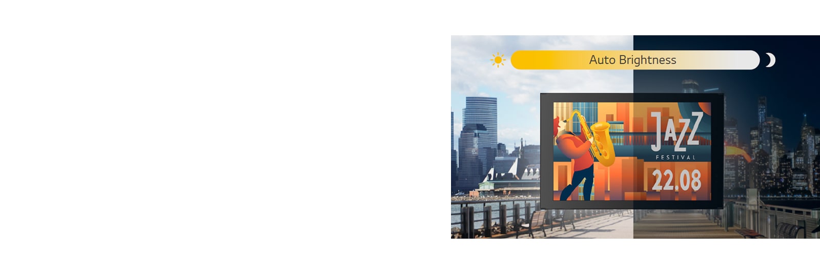 The 22XE1J screen can adjust its brightness automatically according to the ambient light.