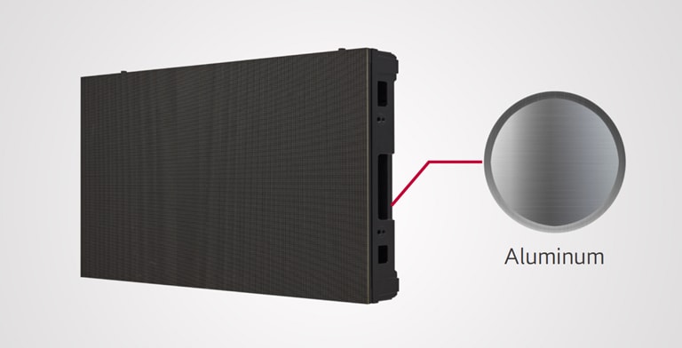 The frame of LSBE is composed of aluminum.