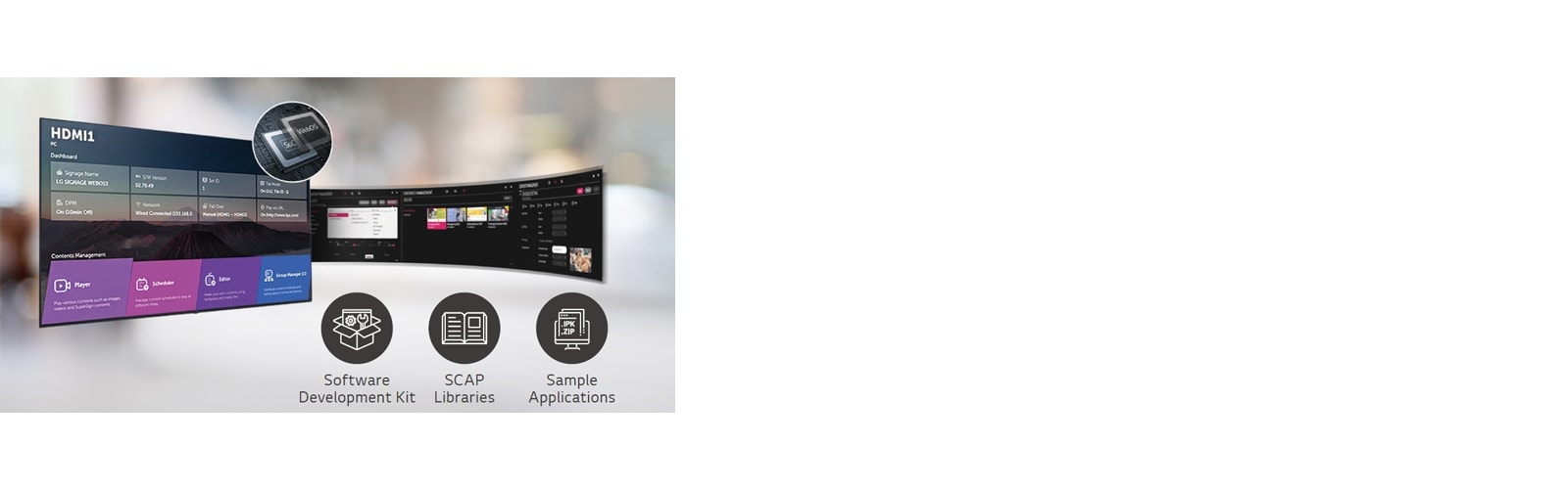 A number of tasks that can be done simultaneously are easily arranged through the web OS platform.