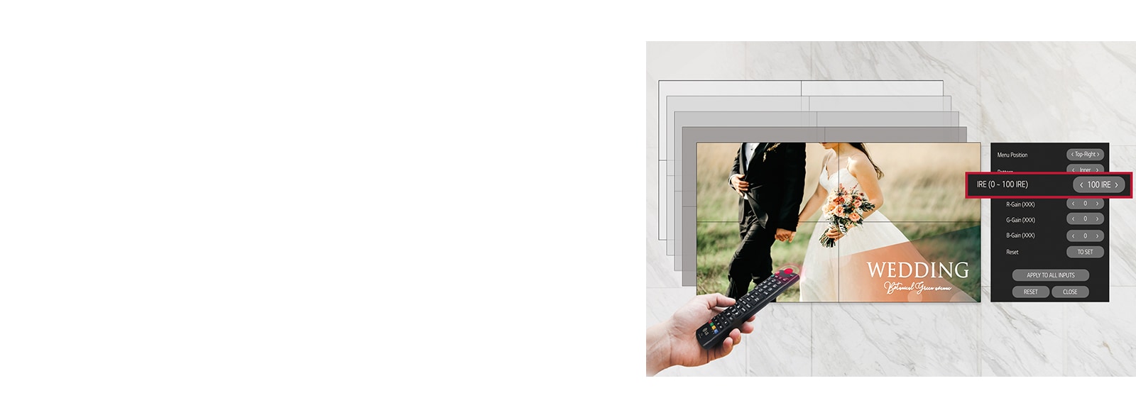 VL5G-M series can be more accurately adjust white balance.