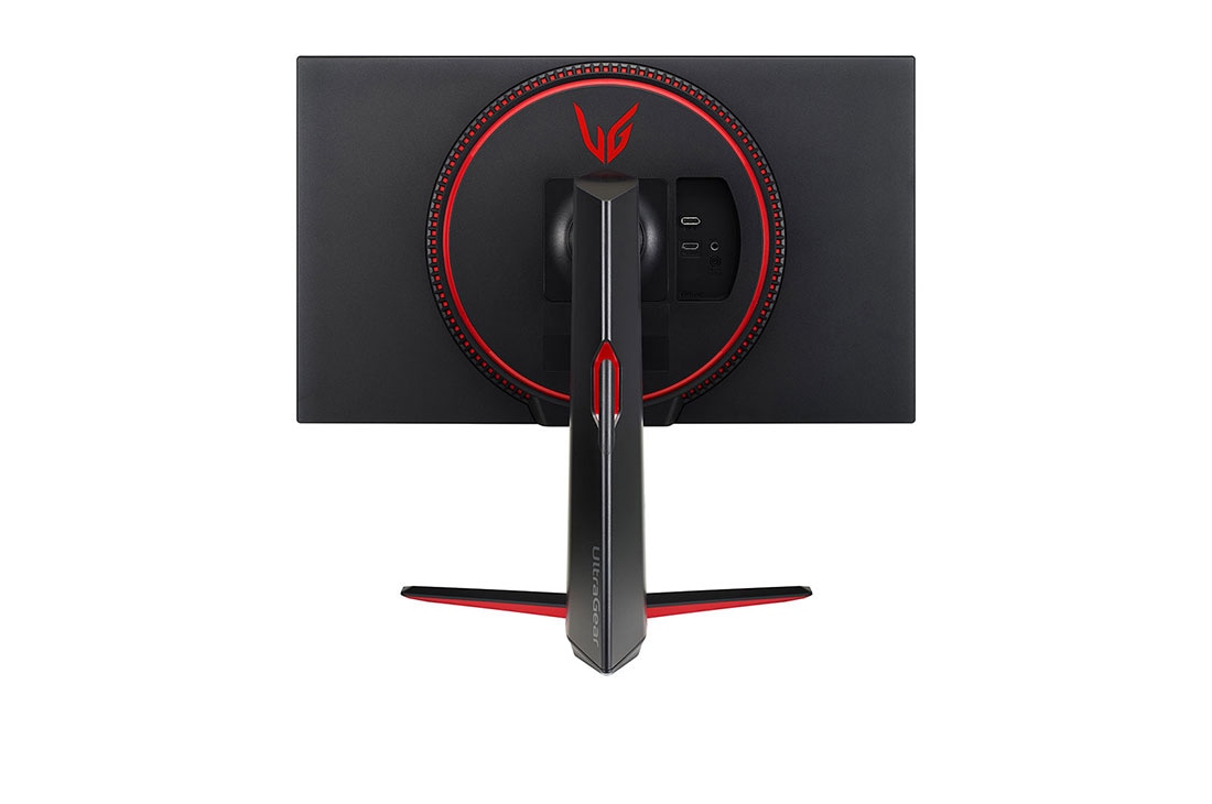 LG UltraGear™ 27'' FHD IPS Gaming Monitor with AMD FreeSync™ Premium, rear view, 27GN65R-B, thumbnail 6