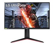 LG UltraGear™ 27'' FHD IPS Gaming Monitor with AMD FreeSync™ Premium, front view, 27GN65R-B, thumbnail 1