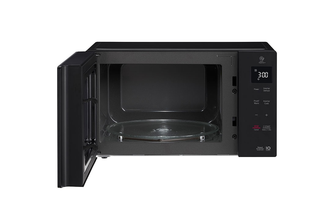 LG NeoChef, 36L Smart Inverter Microwave Oven, Front view open without food, MH7636GIS, thumbnail 4