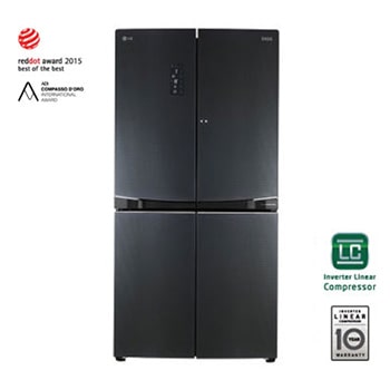 LG 601L Luminous Black Side by Side Fridge1