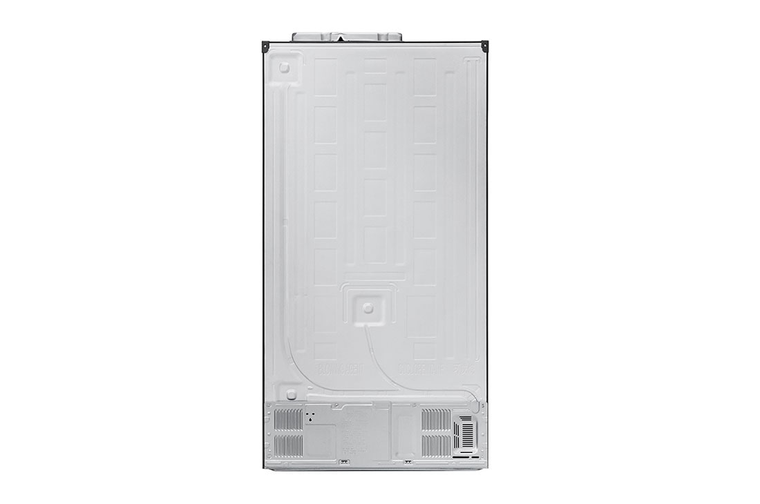 LG 613L Dark Grapite Side-by-Side Refrigerator, rear view, GS-B6181DS, thumbnail 13