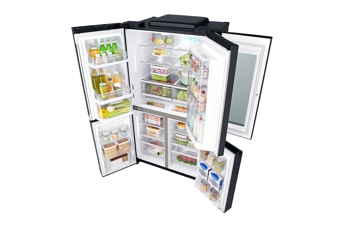 LG 752L Black Side by Side Refrigerators, GF-Q6018MT, thumbnail 6