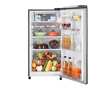 LG 190L Platinum Silver One Door Refrigerator, GL-B205ALLB, GL-B205ALLB, thumbnail 2