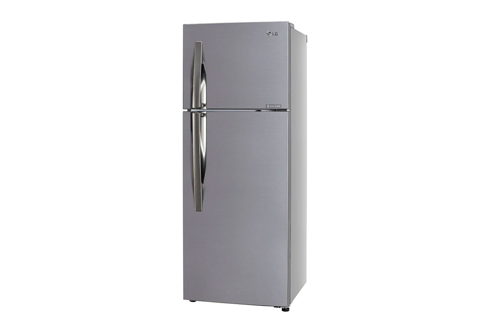 284L Top Freezer with Smart Inverter in Shiny Steel LG LK