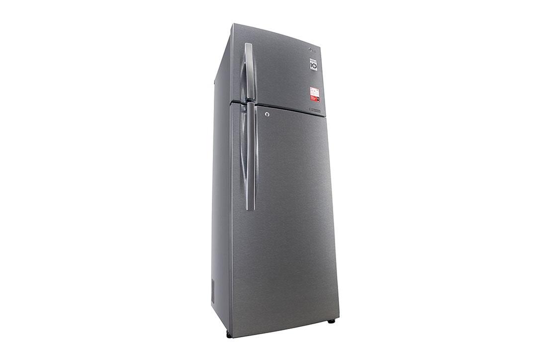 LG 360 Litres Fridge with Smart Inverter Compressor, Multi Air Flow, Auto Smart Connect™, LG GL-M413RLCI Left Low Perspective, GL-M413RLCI, thumbnail 10
