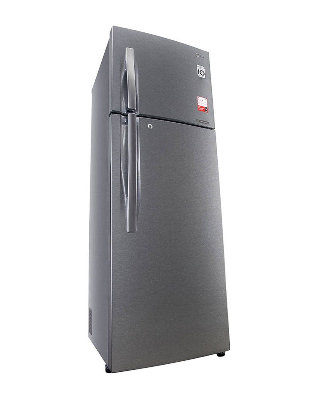 360L Top Freezer with LED Lighting in Silver LG LK