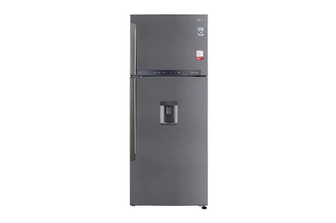 LG 471 Litres Smart Inverter, Water Dispenser, Door Cooling+™, LG ThinQ, Hygiene Fresh+™, Auto Smart Connect™, Front View, GL-B503PZI