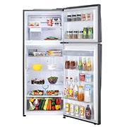 LG 471 Litres Smart Inverter, Water Dispenser, Door Cooling+™, LG ThinQ, Hygiene Fresh+™, Auto Smart Connect™, Front View with content, GL-B503PZI, thumbnail 2