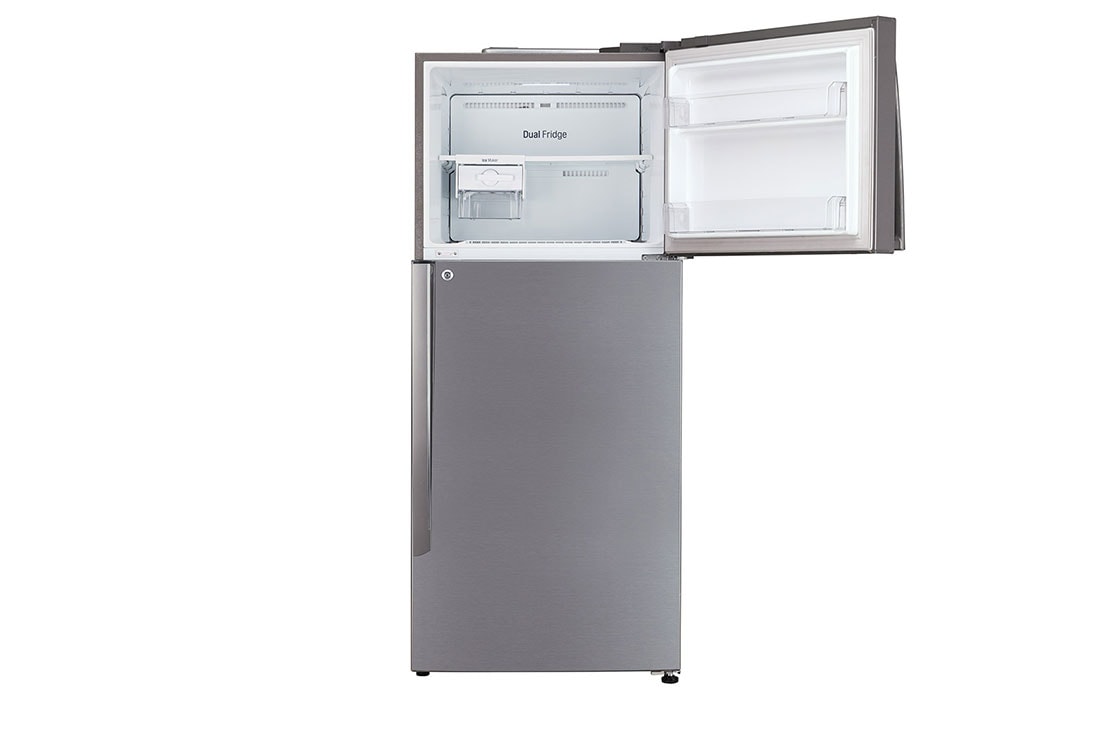 LG 437 Litres Fridge with Smart Inverter Compressor, Door Cooling+™, Smart Diagnosis™, Auto Smart Connect™, LG GL-M433PZI Front View top Open, GL-M433PZI, thumbnail 5