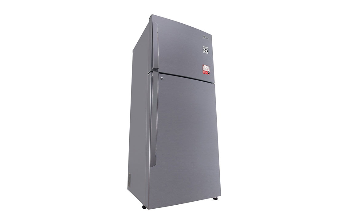 LG 437 Litres Fridge with Smart Inverter Compressor, Door Cooling+™, Smart Diagnosis™, Auto Smart Connect™, LG GL-M433PZI Left Low Perspective, GL-M433PZI, thumbnail 11
