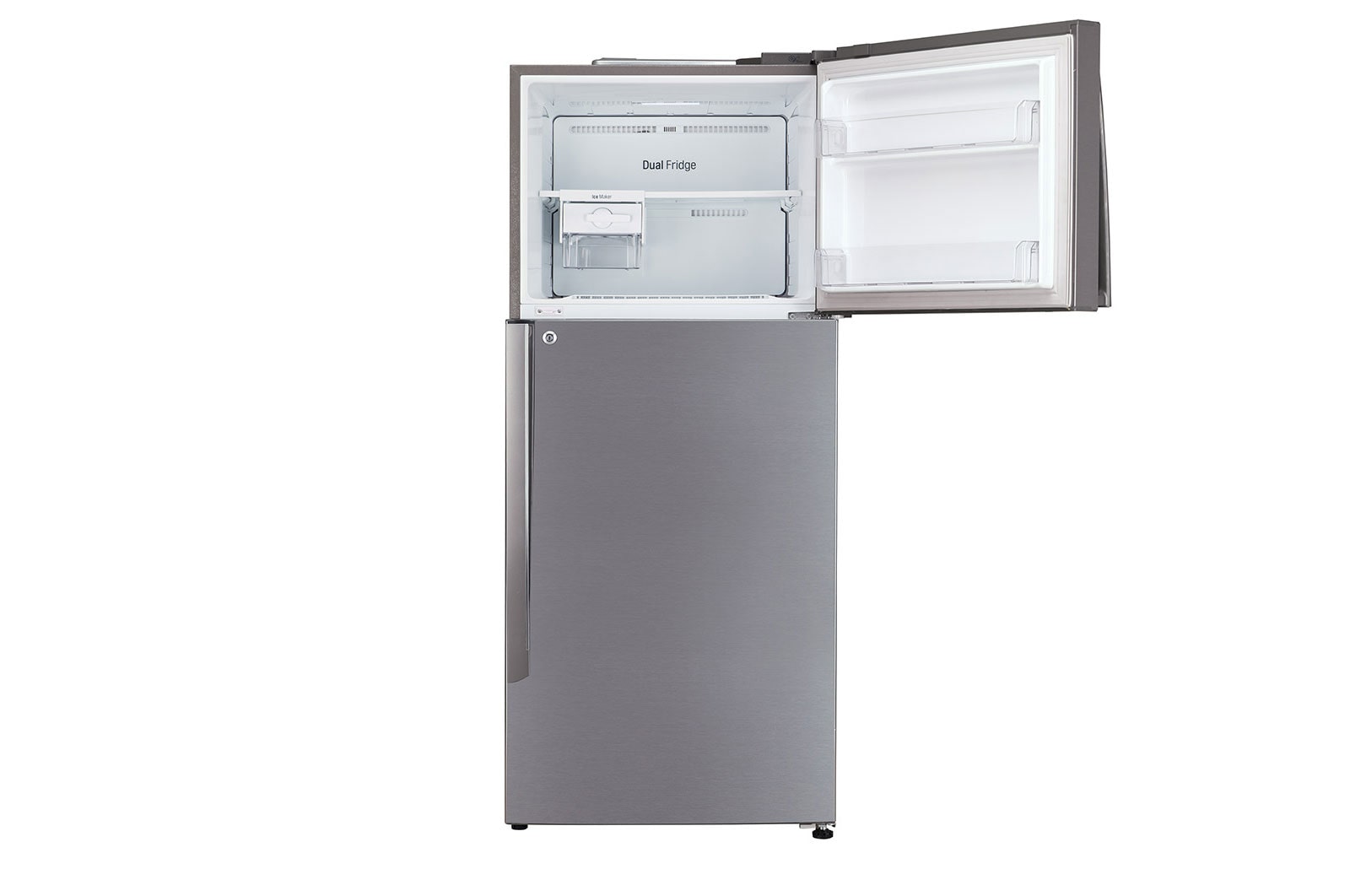 437L Top Freezer with Smart Diagnosis™, Shiny Steel LG LK