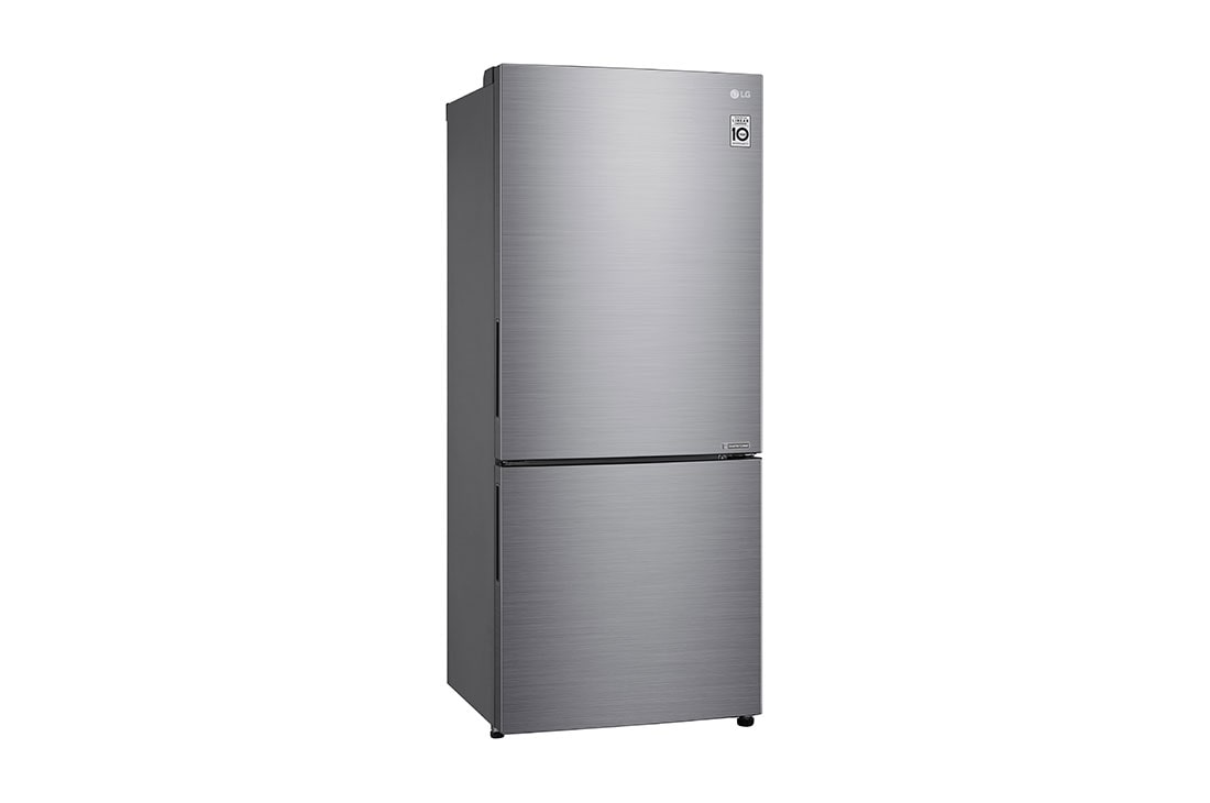 LG 454L Bottom Freezer Refrigerators with Inverter Linear Compressor in Platinum Silver, GB-B4059PZ left side view, GB-B4059PZ, thumbnail 13