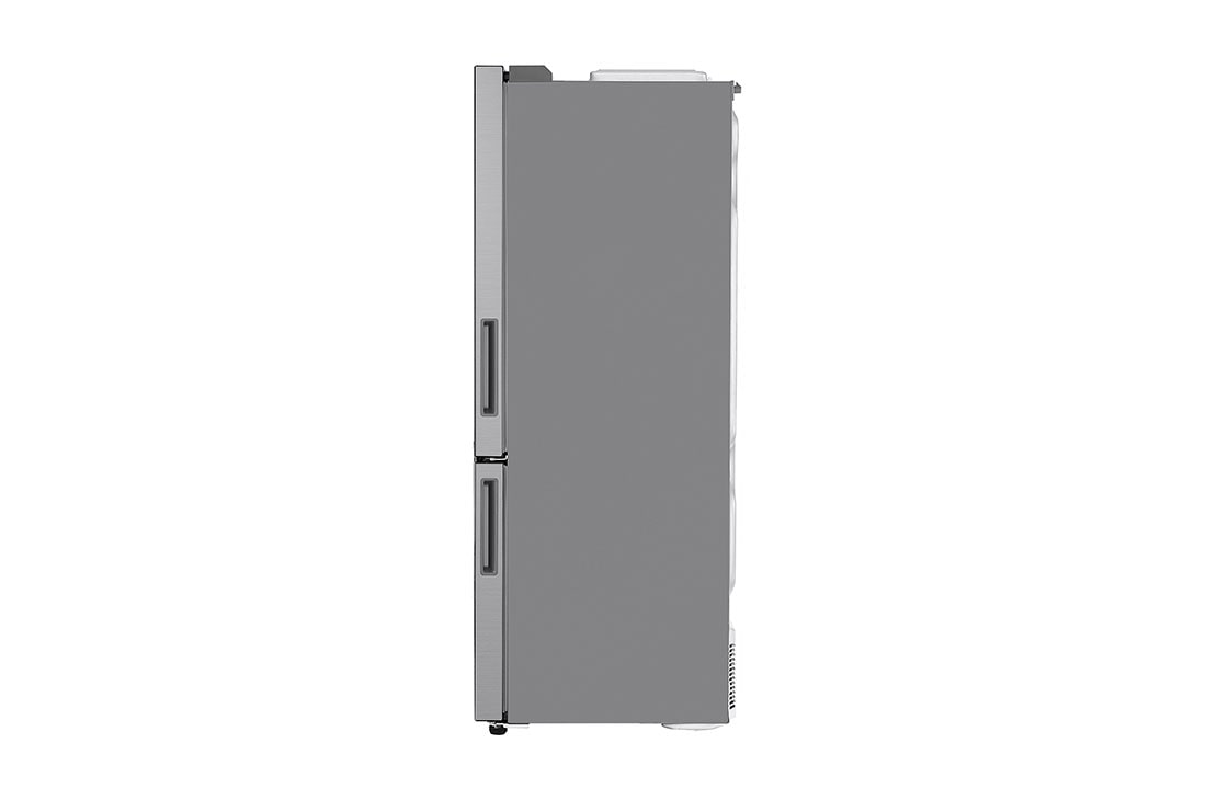 LG 454L Bottom Freezer Refrigerators with Inverter Linear Compressor in Platinum Silver, GB-B4059PZ side view, GB-B4059PZ, thumbnail 15