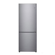 LG 454L Bottom Freezer Refrigerators with Inverter Linear Compressor in Platinum Silver, GB-B4059PZ front view, GB-B4059PZ, thumbnail 1