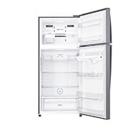LG 547L Top Freezer with Inverter Linear Compressor in Platinum Silver, GT-M5097PZ front view without food, GT-M5097PZ, thumbnail 4