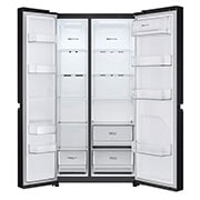 LG 688L side-by-side-fridge with Linear Compressor in Western Black, GS-B6432WB, GS-B6432WB, thumbnail 3