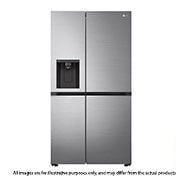LG 674L side-by-side-fridge with Smart Inverter Compressor in Platinum Silver, GS-L6172PZ, GS-L6172PZ, thumbnail 1