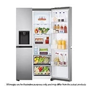 LG 674L side-by-side-fridge with Smart Inverter Compressor in Platinum Silver, GS-L6172PZ, GS-L6172PZ, thumbnail 9