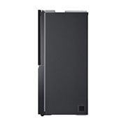 LG 674L side-by-side-fridge with InstaView Door-in-Door™ in Matt Black, side view, GS-X5982MC, thumbnail 11