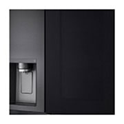 LG 674L side-by-side-fridge with InstaView Door-in-Door™ in Matt Black, instaview light off, GS-X5982MC, thumbnail 3