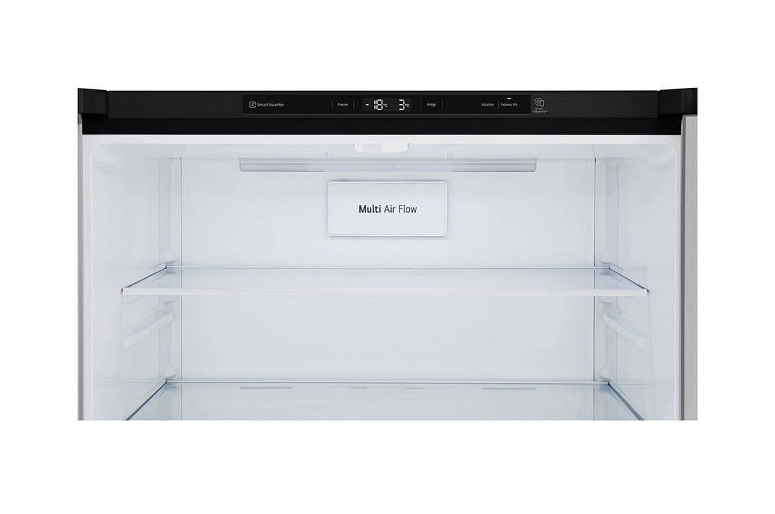 LG 594L Multi Door Refrigerator with Smart Inverter Linear Compressor in Matt Black, detail view, GF-B4532MC, thumbnail 5