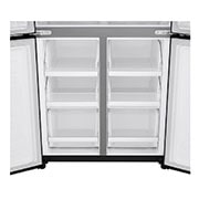 LG 594L Multi Door Refrigerator with Smart Inverter Linear Compressor in Matt Black, detail view, GF-B4532MC, thumbnail 10