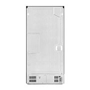 LG 594L Multi Door Refrigerator with Smart Inverter Linear Compressor in Matt Black, back view, GF-B4532MC, thumbnail 15