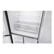 LG 594L Multi Door Refrigerator with Smart Inverter Linear Compressor in Matt Black, detail view, GF-B4532MC, thumbnail 8