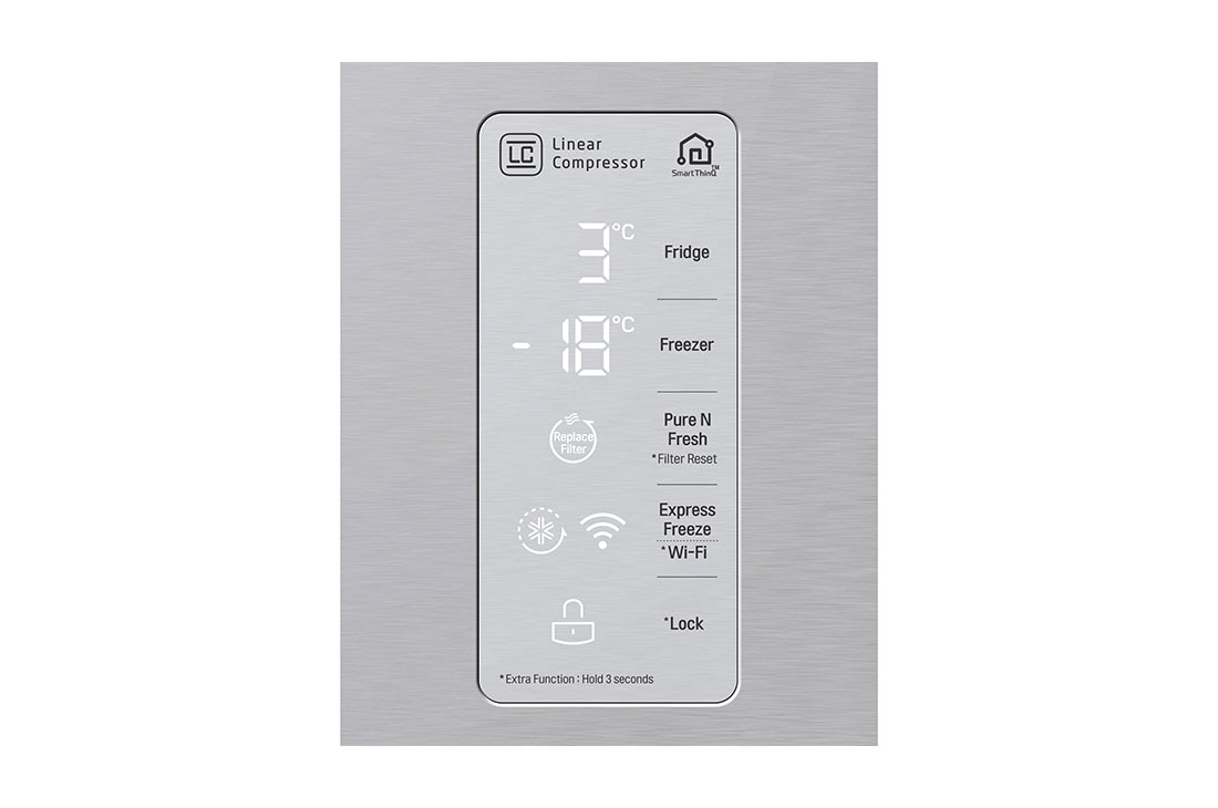 LG 594L multi-door-refrigerators with Inverter Linear Compressor in Platinum Silver, GF-B4539PZ, thumbnail 5