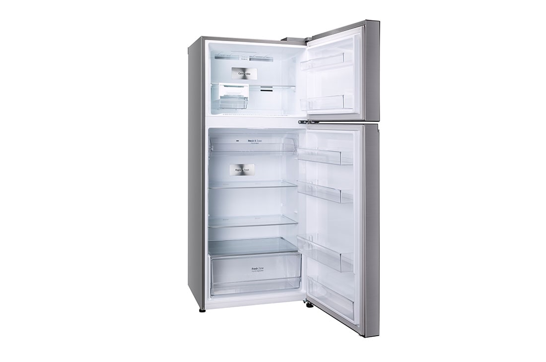 LG 408 Litres Convertible with AI ThinQ, Hygiene Fresh, Door Cooling+™, Smart Inverter, Left View Door Open, GL-M440BPZI, thumbnail 7