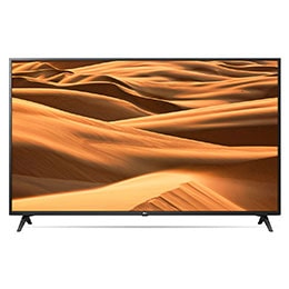 55” UHD 4K TV​​, front view with infill image, 55UM7300PTA2