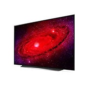 LG CX 55'' OLED 4K TV, LG CX 55'' OLED 4K TV, 60 degree side view with infill image, OLED55CXPTA, OLED55CXPTA, thumbnail 3