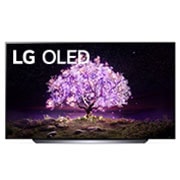 LG C1 65 inch 4K Smart OLED TV, front view, OLED65C1PTB, thumbnail 1