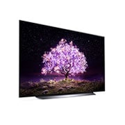 LG C1 65 inch 4K Smart OLED TV, view of opened Knock on Magic space, OLED65C1PTB, thumbnail 5