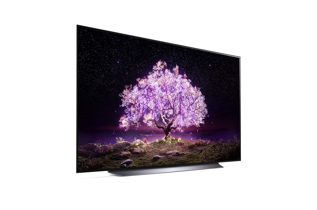 LG C1 65 inch 4K Smart OLED TV, view of opened Knock on Magic space, OLED65C1PTB, thumbnail 5