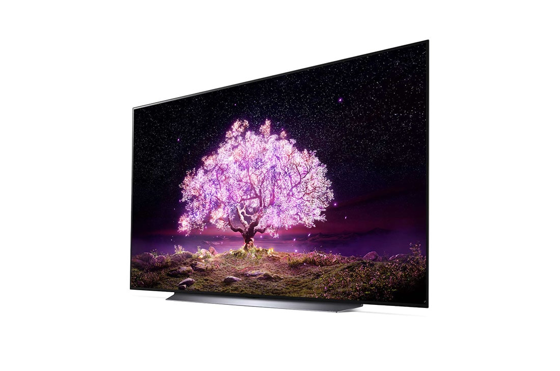 LG C1 83 inch 4K Smart OLED TV, top view, OLED83C1PTA, thumbnail 3