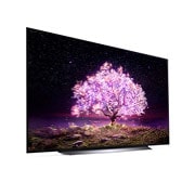 LG C1 83 inch 4K Smart OLED TV, view of opened Knock on Magic space, OLED83C1PTA, thumbnail 5