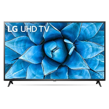 LG UN7300 65" UHD 4K TV, front view with infill image, 65UN7300PTC1