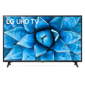 LG UN7300 49" UHD 4K TV, front view with infill image, 49UN7300PTC1