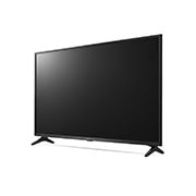 LG UQ75 55 inch 4K Smart UHD TV, 30 degree side view with infill image, 55UQ7550PSF, thumbnail 3
