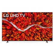 LG UP8000 86'' UHD 4K TV, front view with infill image, 86UP8000PTB, thumbnail 1