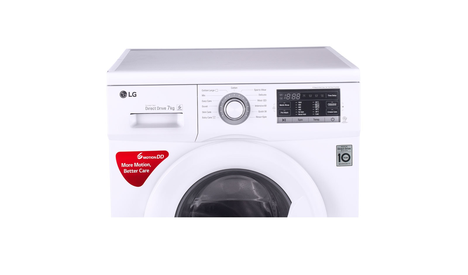 Lg 7 0 Kg 6 Motion Direct Drive Washer Touch Panel White Baby