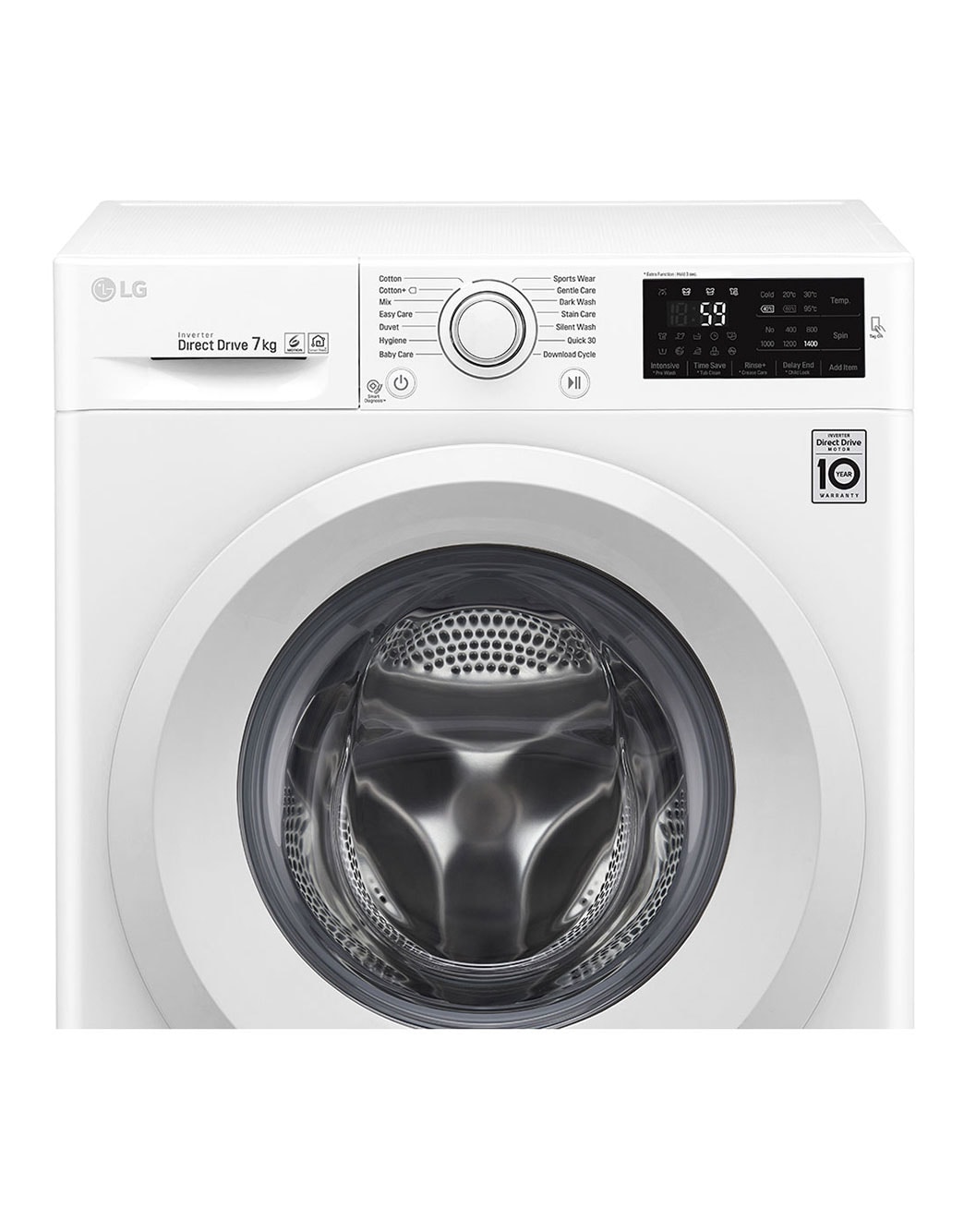 7KG 6Motion DD Front Load Washing Machine in White LG LK