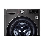 LG 10.5/7kg, AI Direct Drive Front Load Washer Dryer, FV1450H2K-Front Detail, FV1450H2K, thumbnail 4