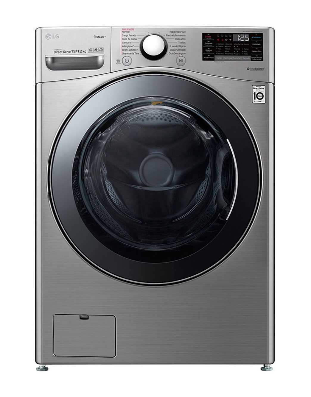 19/12KG TWINWash™ Front Load Washer Dryer in Silver LG LK